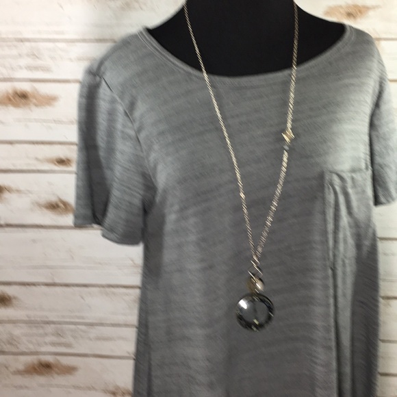 New with tags LuLaRoe Carly Grey Dress - Picture 2 of 7